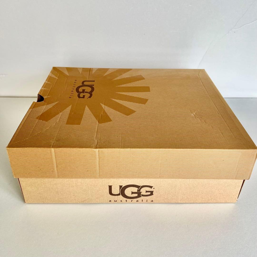 UGG ブラック レザー ムートンブーツ クラッシック ショートサイズ7
