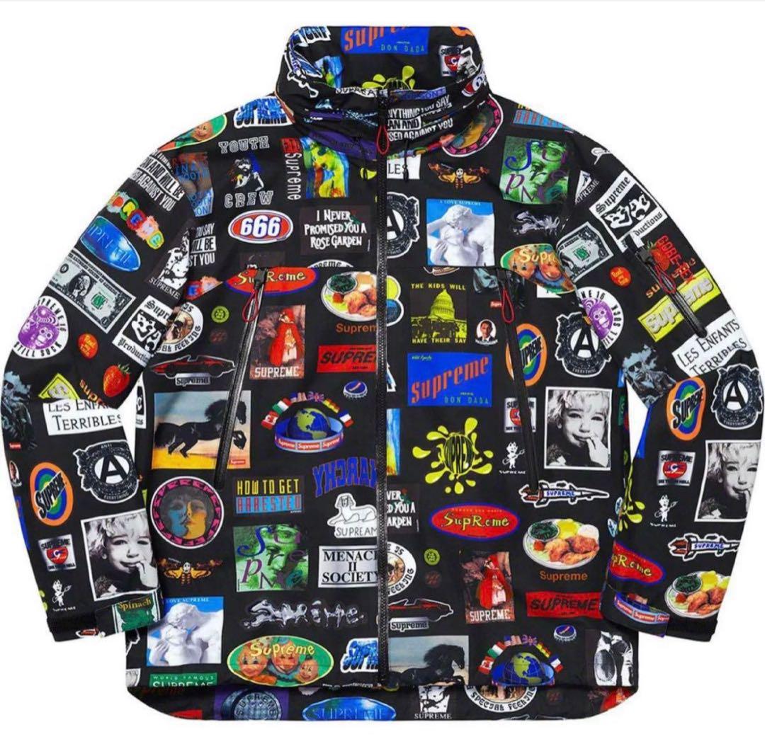 伊*ニ様 supreme ステッカーロゴ　ナイロンジャケット、パンツセット