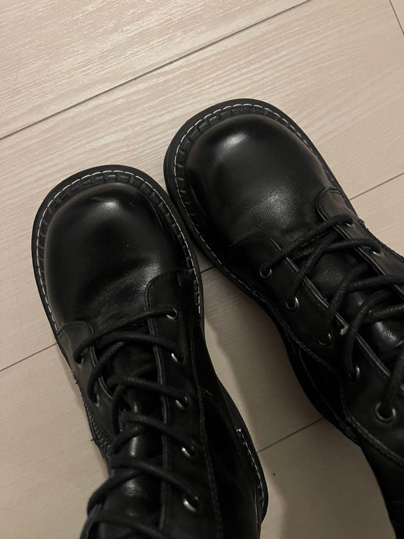 Demonia ニーハイブーツ　Blk Str Vegan Leather