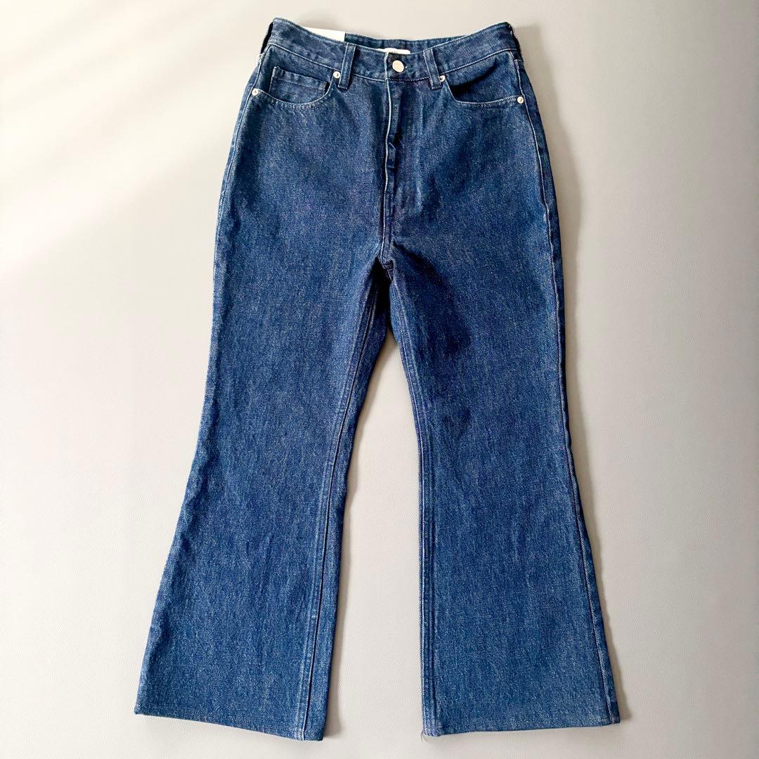 【新品タグ付き】CLANE　クラネ　ショートベルボトムデニム　完売品