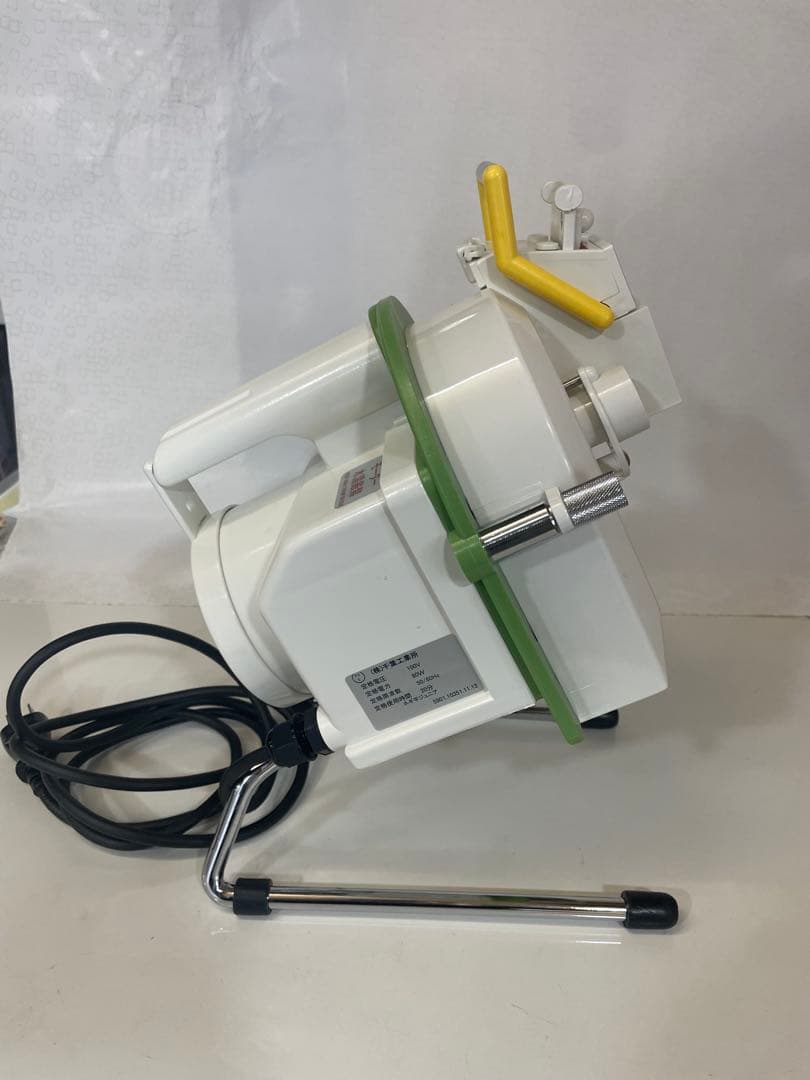 千葉工業所 電動ネギ平ジュニア 卓上ネギ切り機｜替刃・研磨器付｜美品