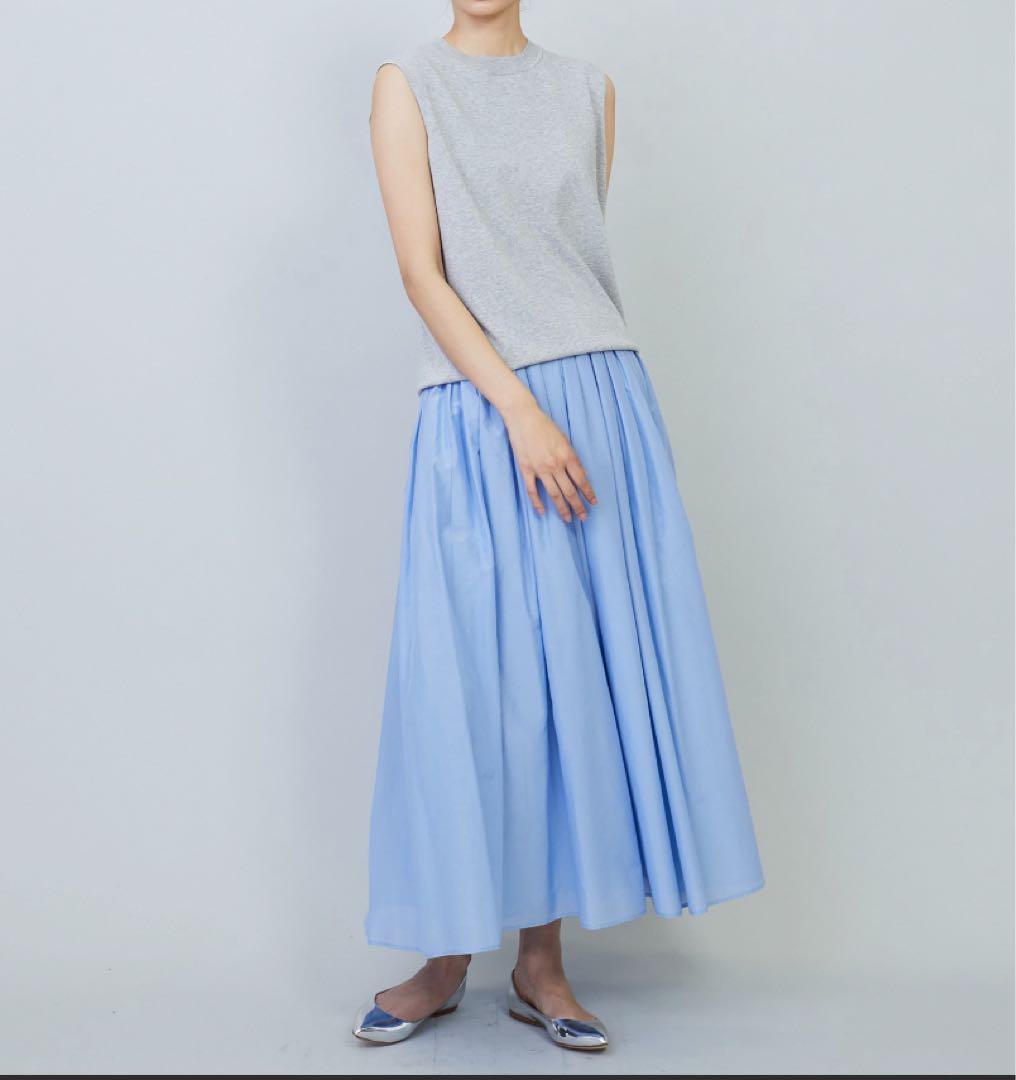 美品♡ 28600円　プルミエアロンディスモンシルクコットンギャザースカート