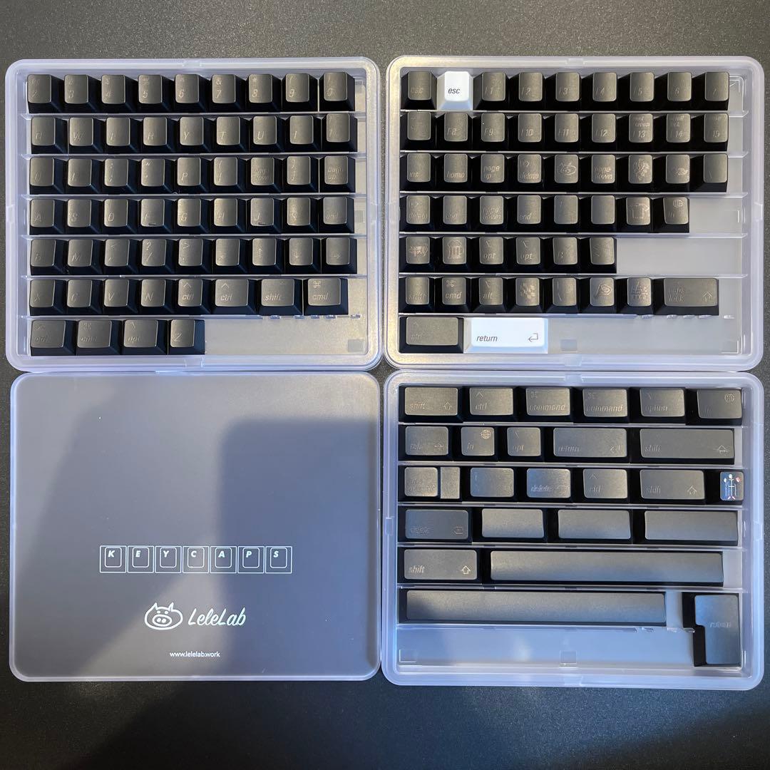 LeleLab München Schwarz キーキャップ Base Kit