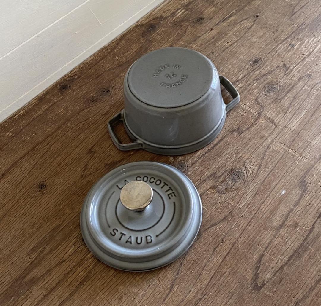 STAUB La Cocotte 14cm 両手鍋 ラウンド グレー