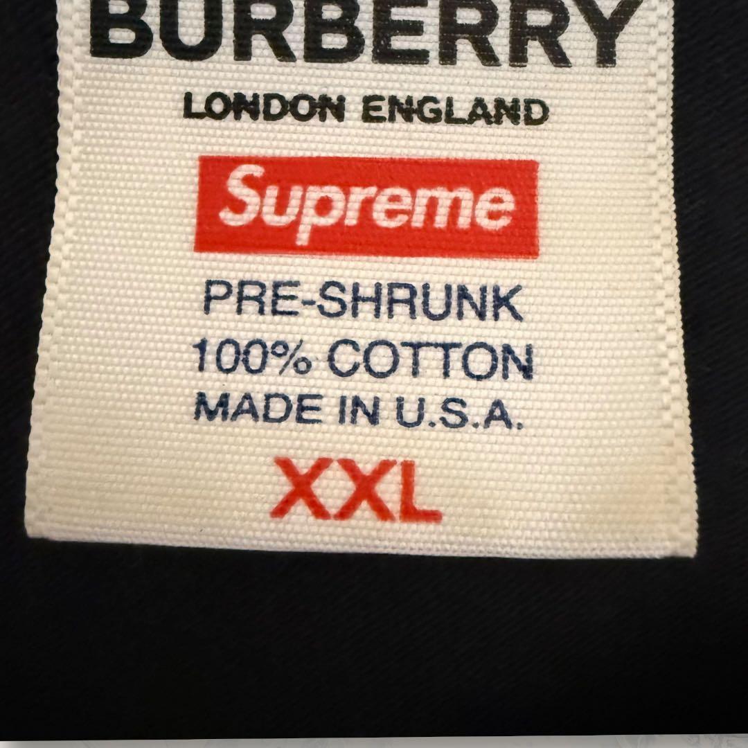 【希少】 Supreme x Burberry ボックス ロゴ Tシャツ
