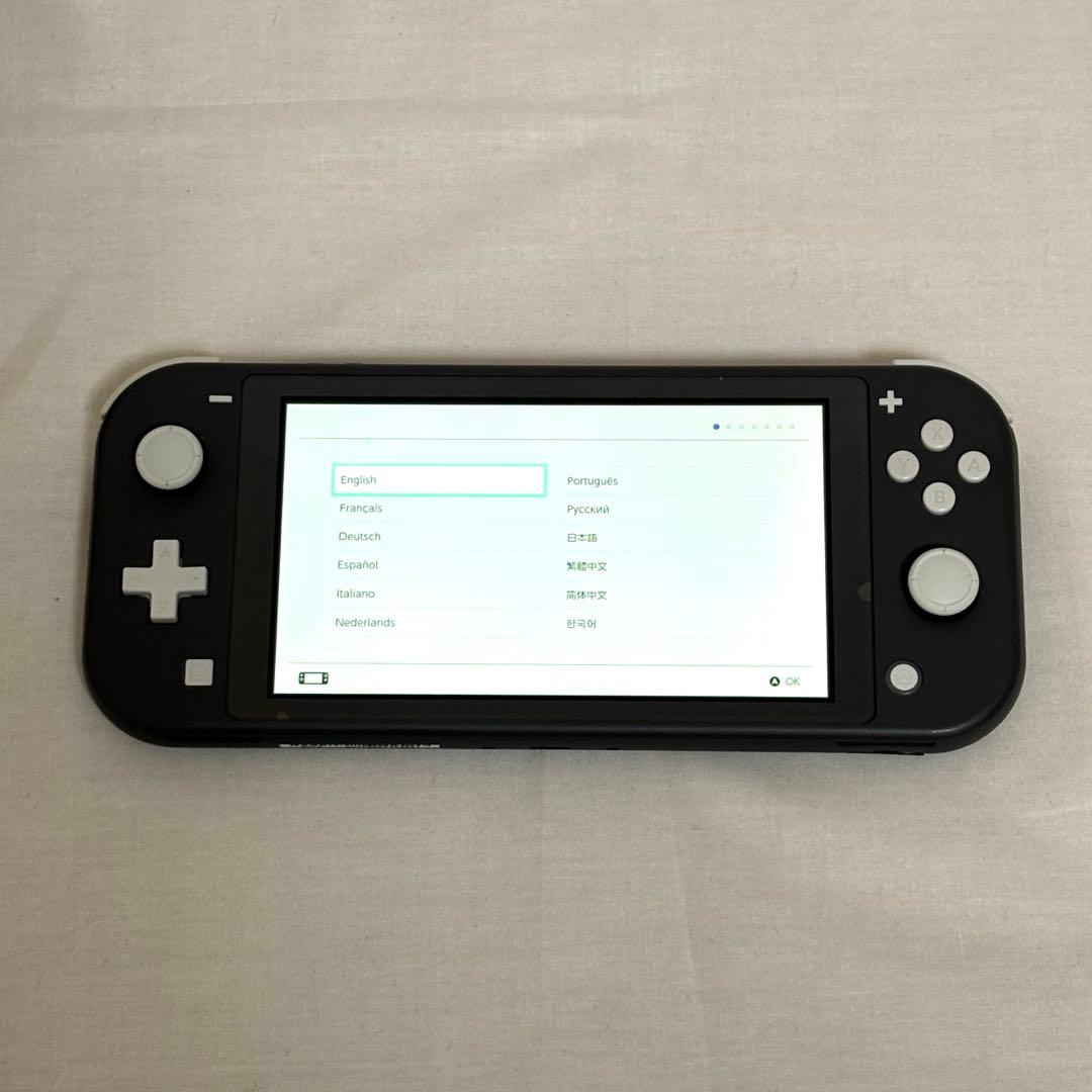 【極美品】 Switch Lite グレー 箱付 完動品