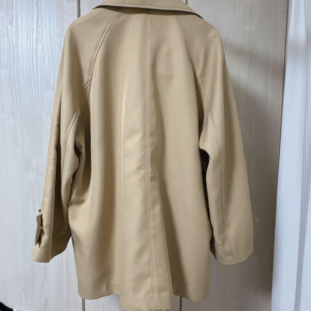 美品★アパートバイ ルーズジャケットコート ベージュ