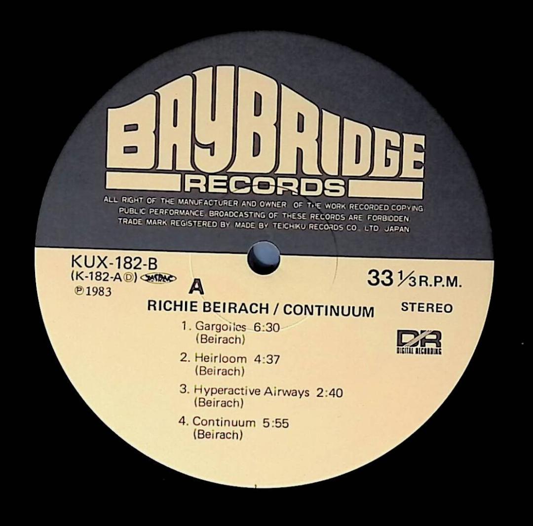 Ω洗浄LP♩　Richard Beirach ／ Continuum　Ω