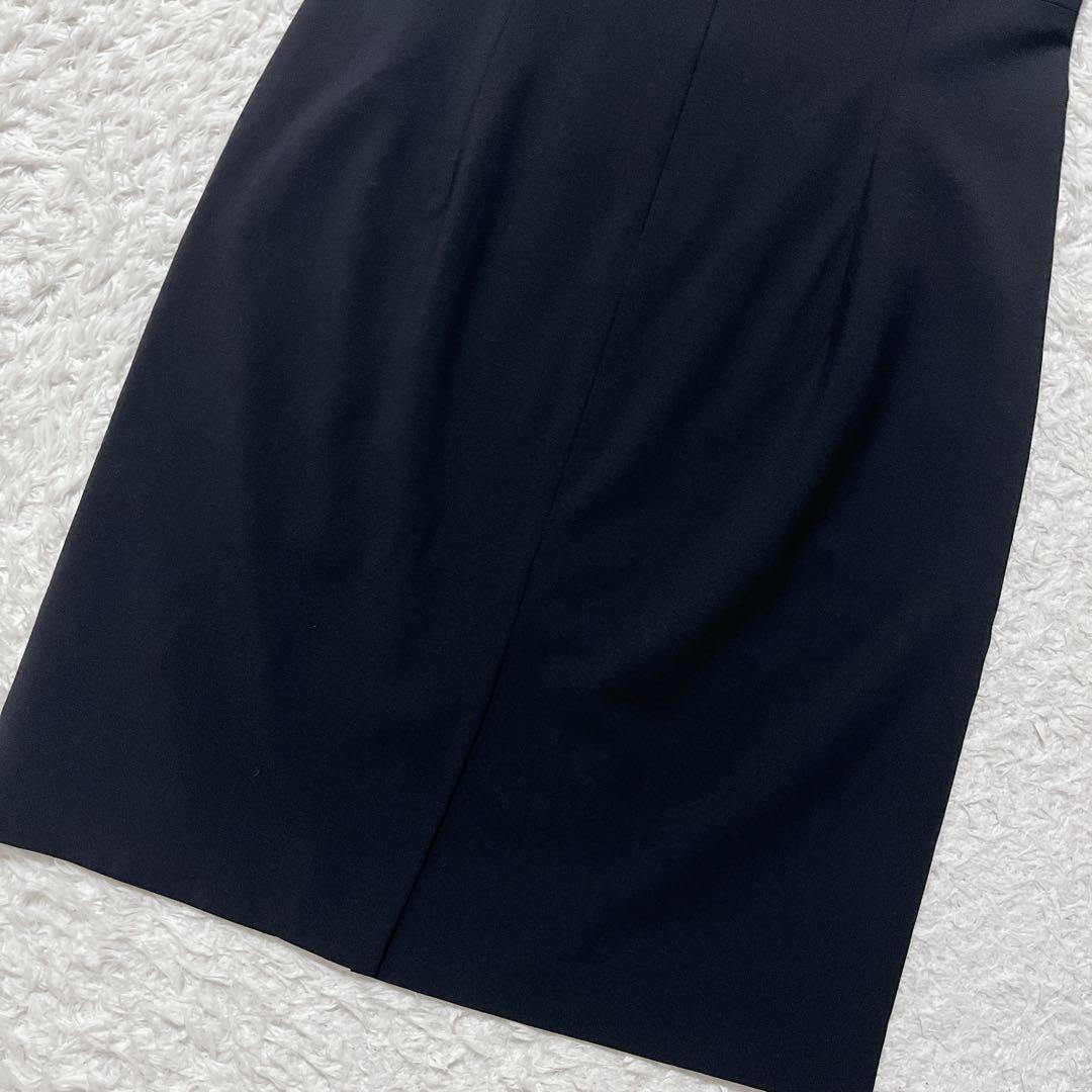 美品✨theory ノースリーブワンピース　膝丈　黒　2