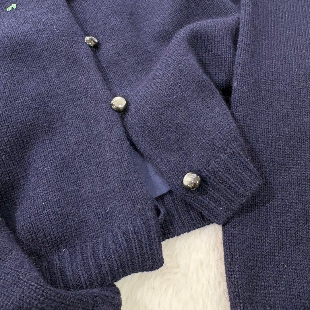 ケイタマルヤマ カーディガン 花柄刺繍 近年モデル ウール 日本製 美品 高級感