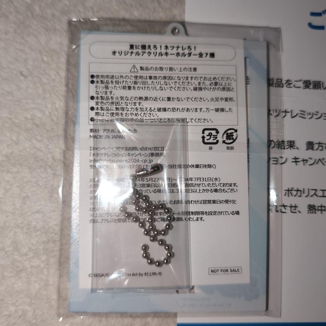 【非売品　新品未開封品】ポカリスエット アクリル キーホルダー 初音ミク