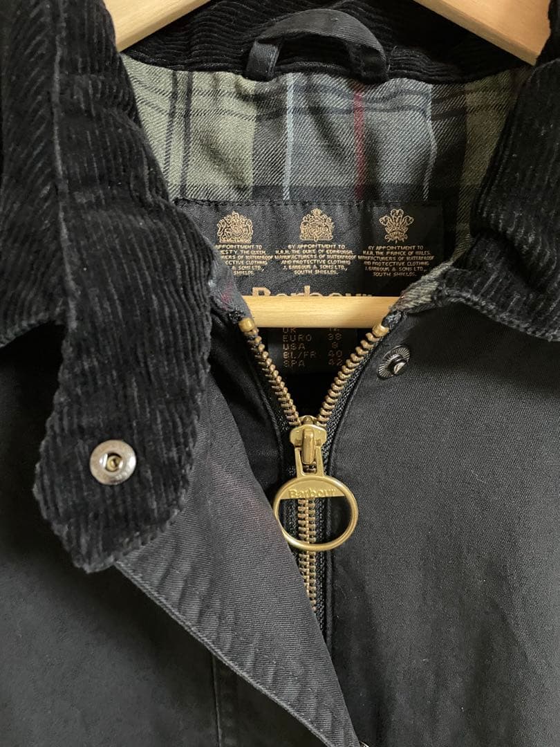 Barbour ノンワックスジャケット　ブラック