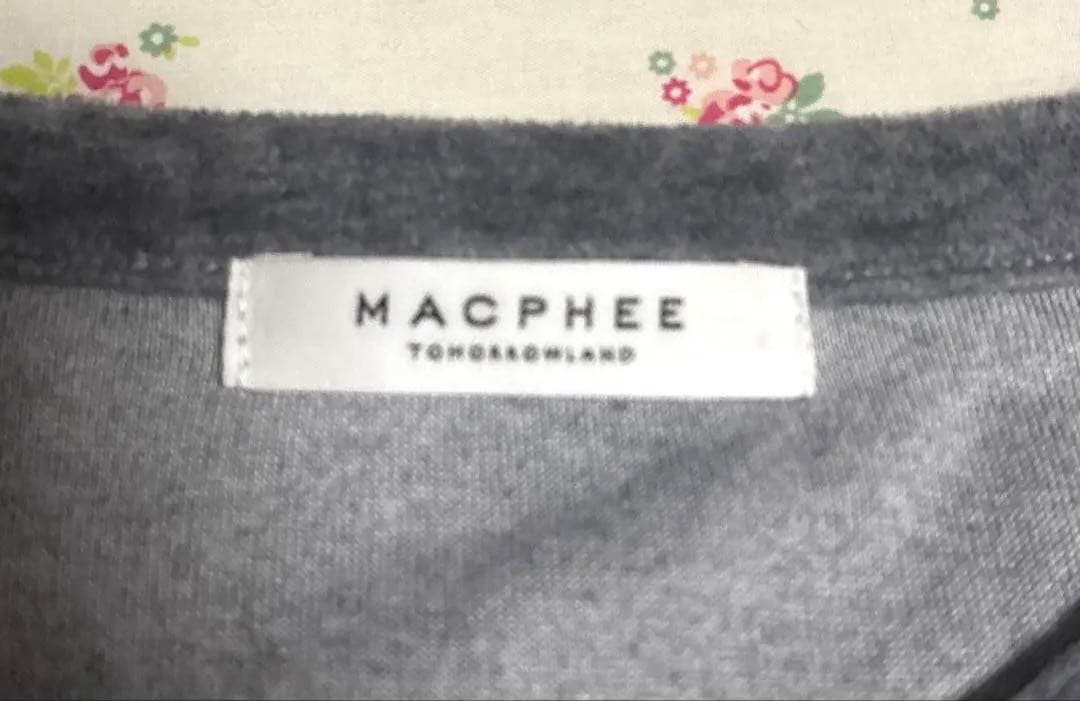 最終値下MACPHEE コットンポリエステルベロアクルーネックカーディガン