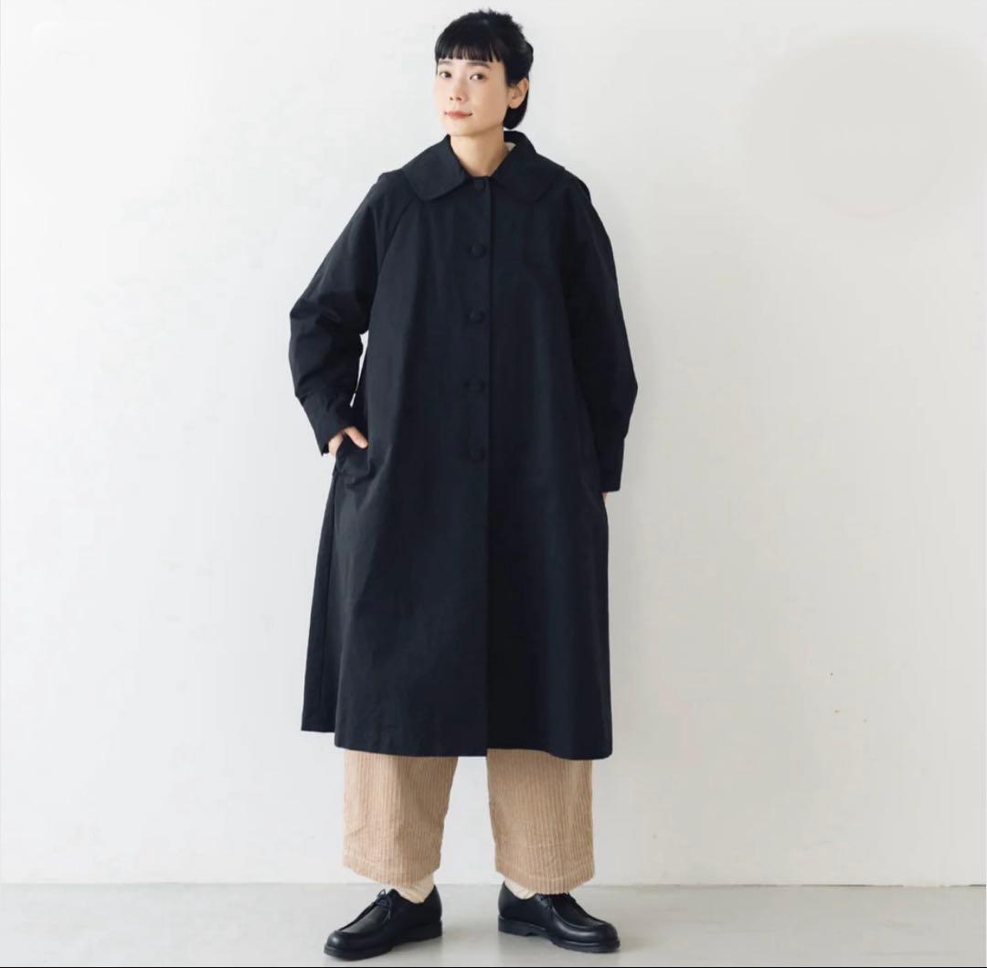 ꕤ新品ꕤくらすこと ＋to　コットンナイロンコート　スプリングコート　BLACK