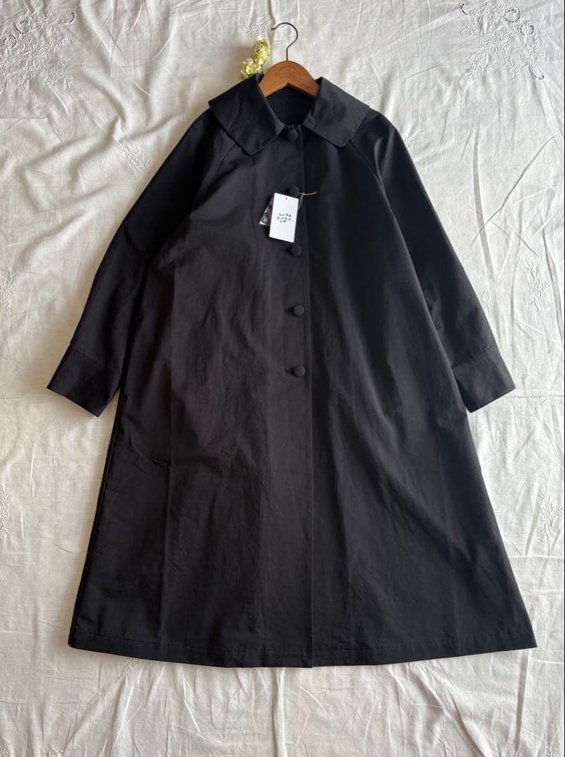 ꕤ新品ꕤくらすこと ＋to　コットンナイロンコート　スプリングコート　BLACK