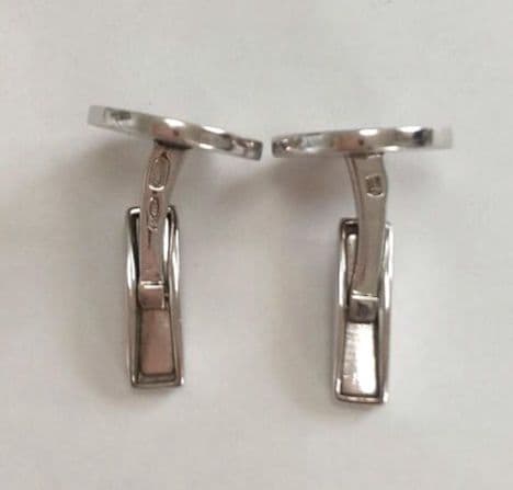 BVLGARI ブラック シルバー カフス カフリンクス オニキス