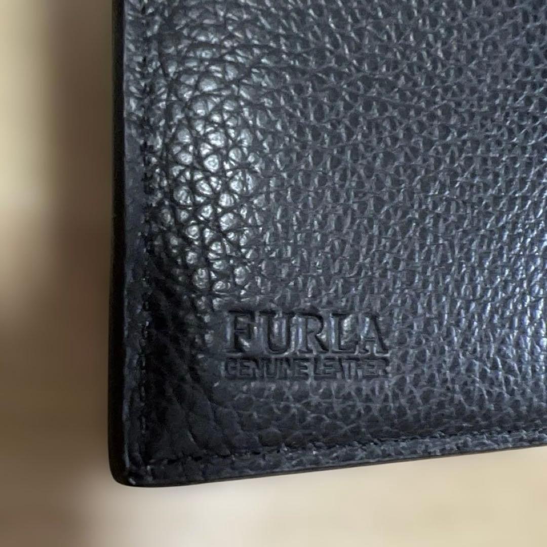 美品!!FURLA♥レザーかぶせ折り財布