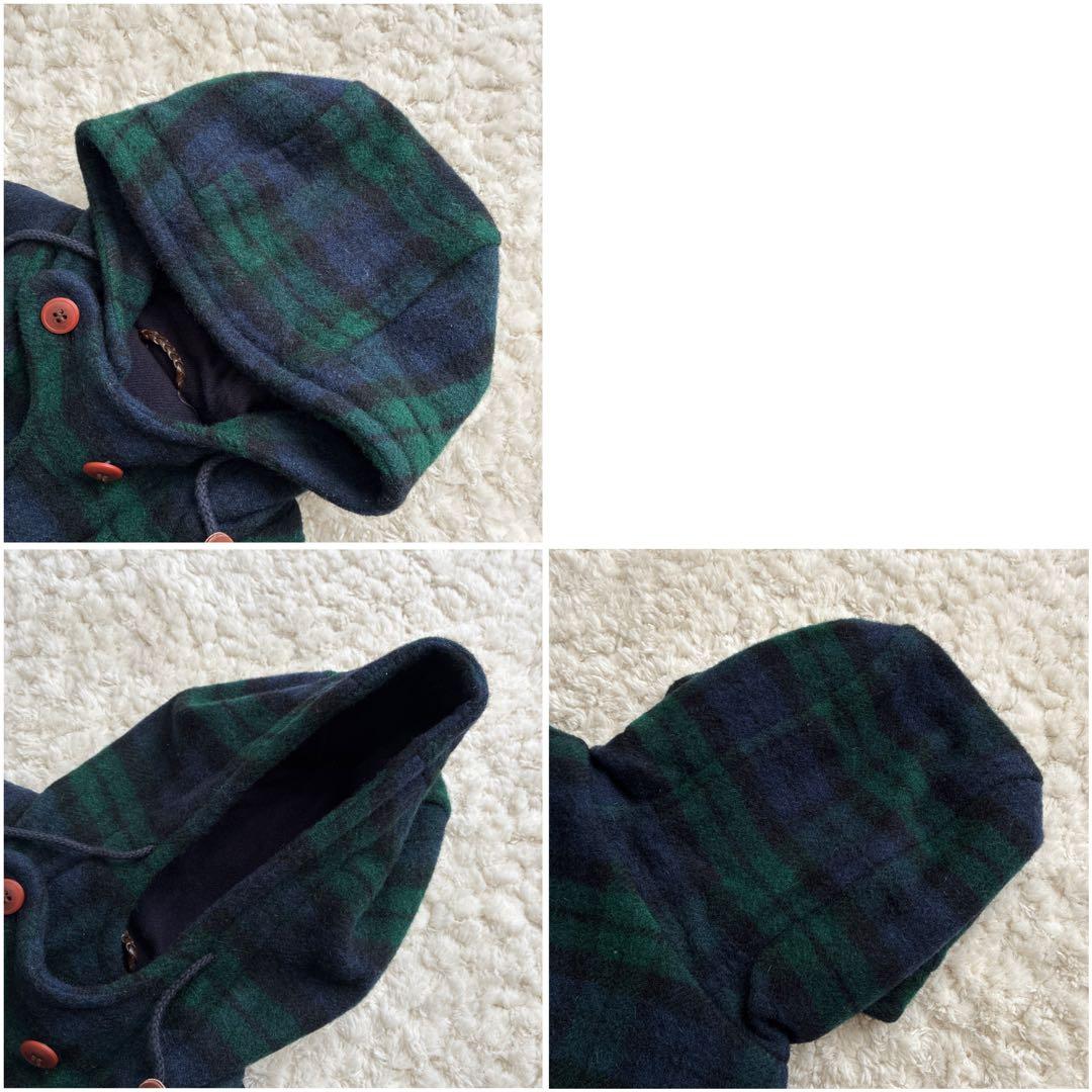 美品 80s USA製 ブラックウォッチダッフルコート S L.L.Bean