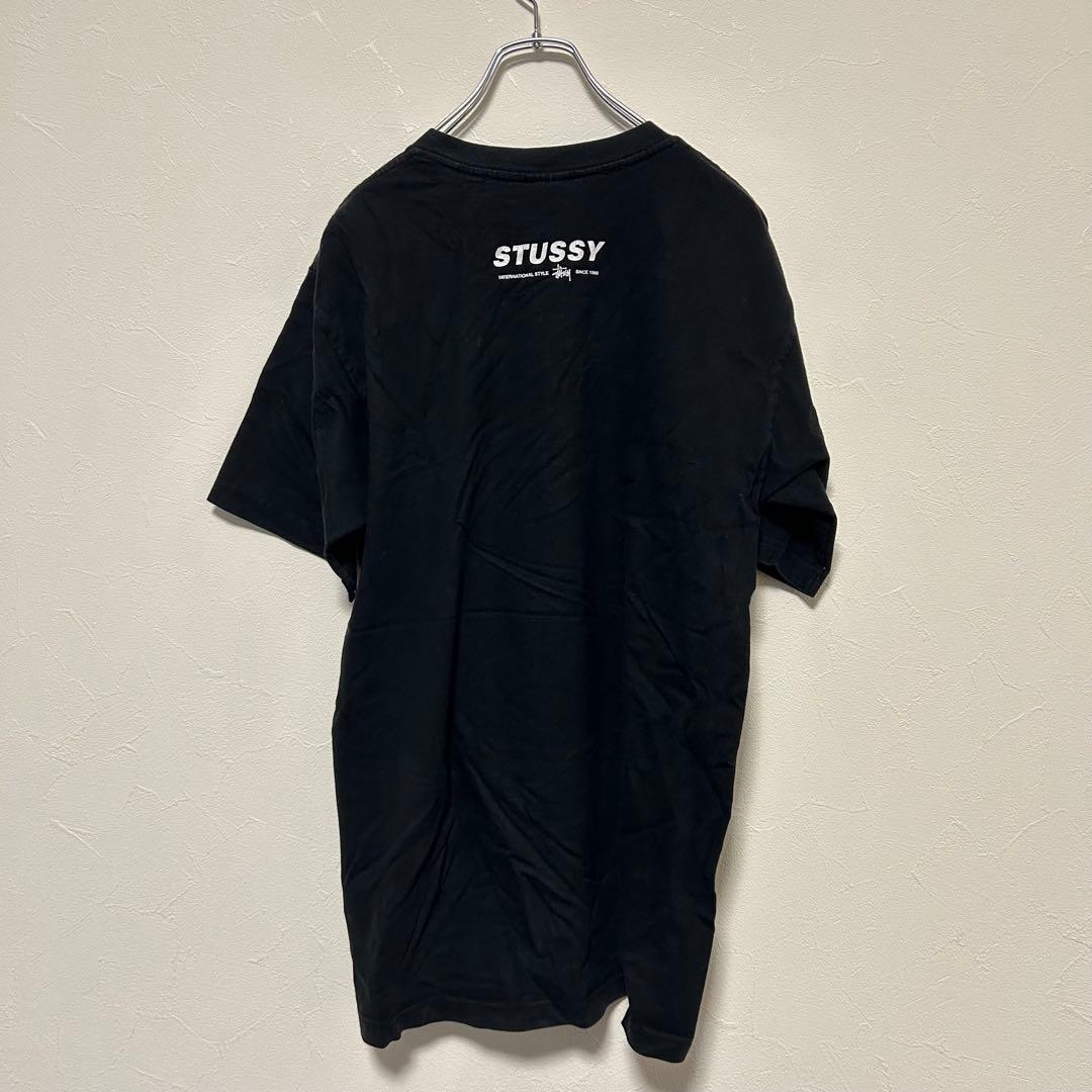 STUSSY ブラック Tシャツ　銀タグ