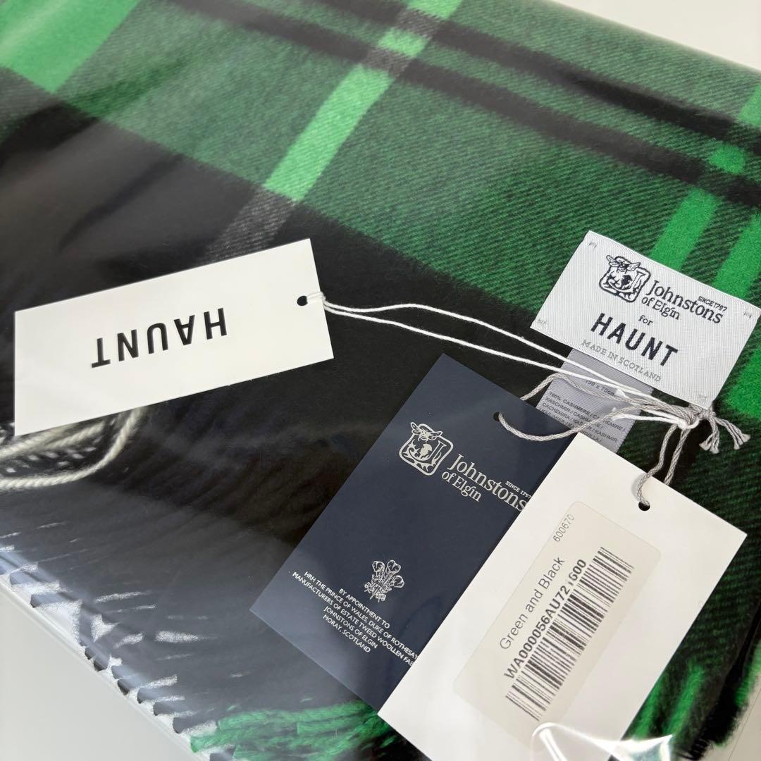 HAUNT別注☆Johnstons ジョンストンズ カシミア大判ストール 新品