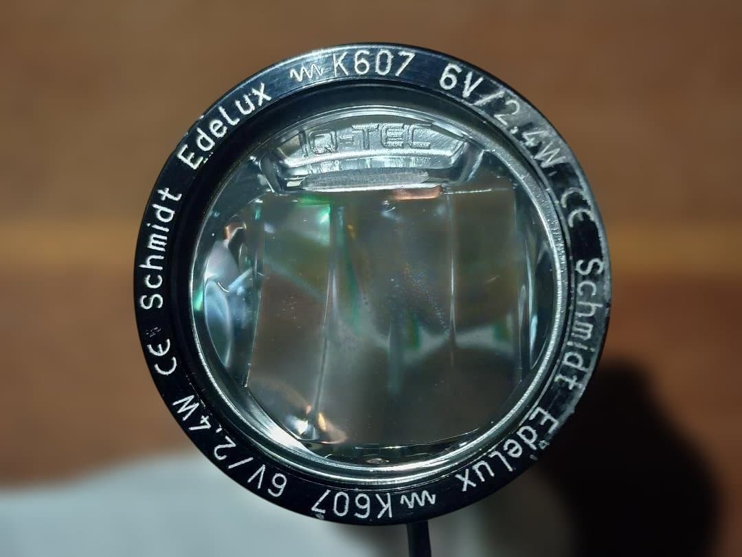 Schmidt Edelux ハブダイナモ用ライト 【付属品込み・点灯確認済】