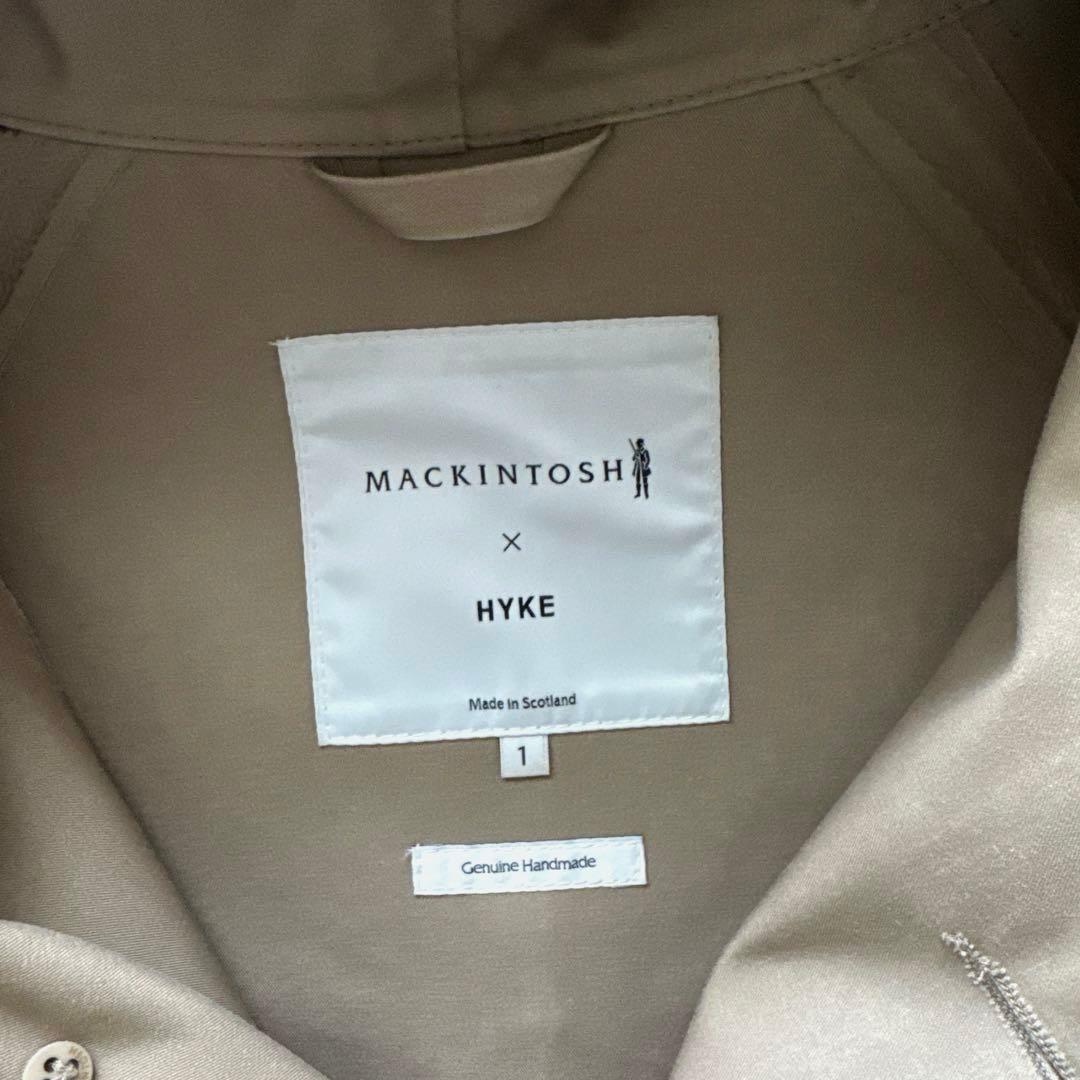 HYKE Mackintosh ゴム引きフードコート　サイズ1