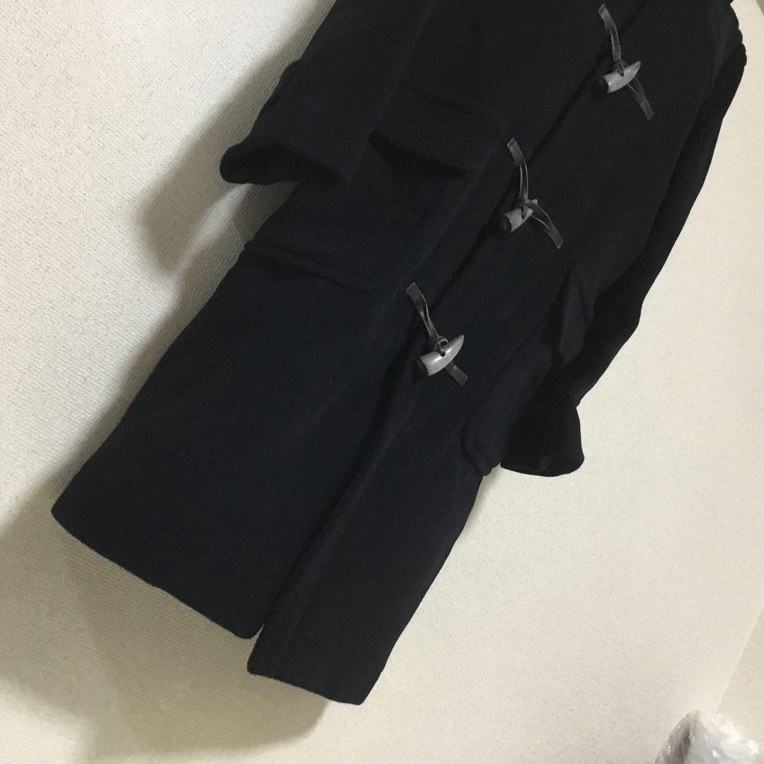 OLD ENGLAND ダッフルコート 黒 ブラック 34 WOOL 毛100％