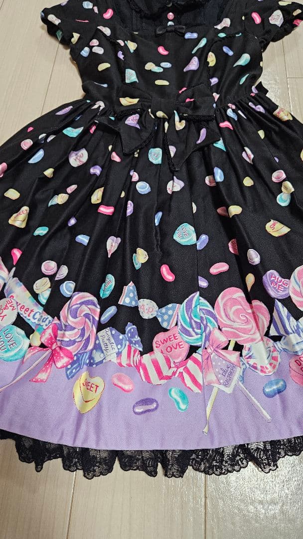 アンジェリックプリティ ワンピース 黒 Candytreat