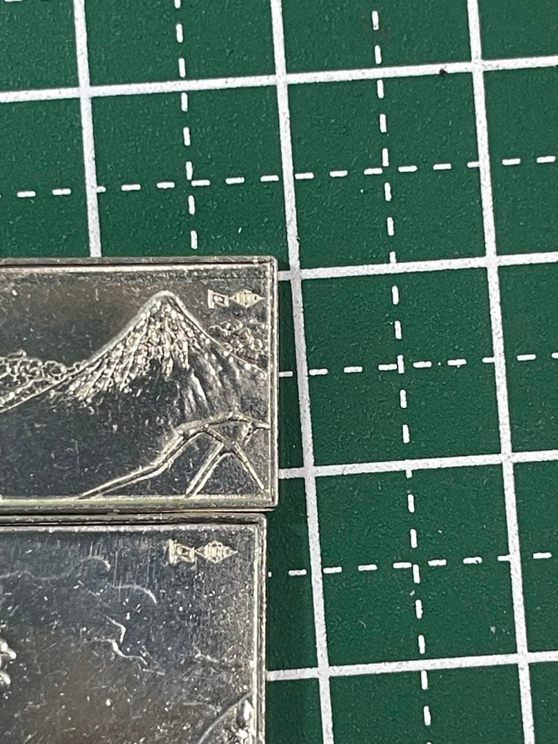 純銀レリーフ ミニ 6.51g 浮世絵風景彫刻 造幣局ホールマーク有り！