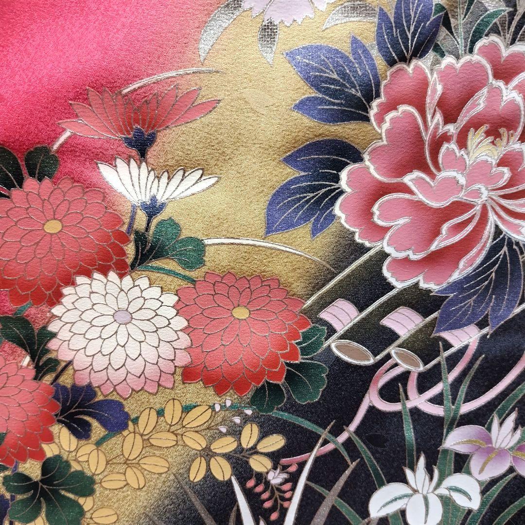 SALE中！振袖フルセット(6点)成人式・高級古典柄・金銀彩加工・高級手縫い