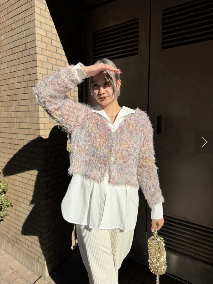 ★美品★AMERI FUNNY COLOR KNIT CARDIGAN TOP