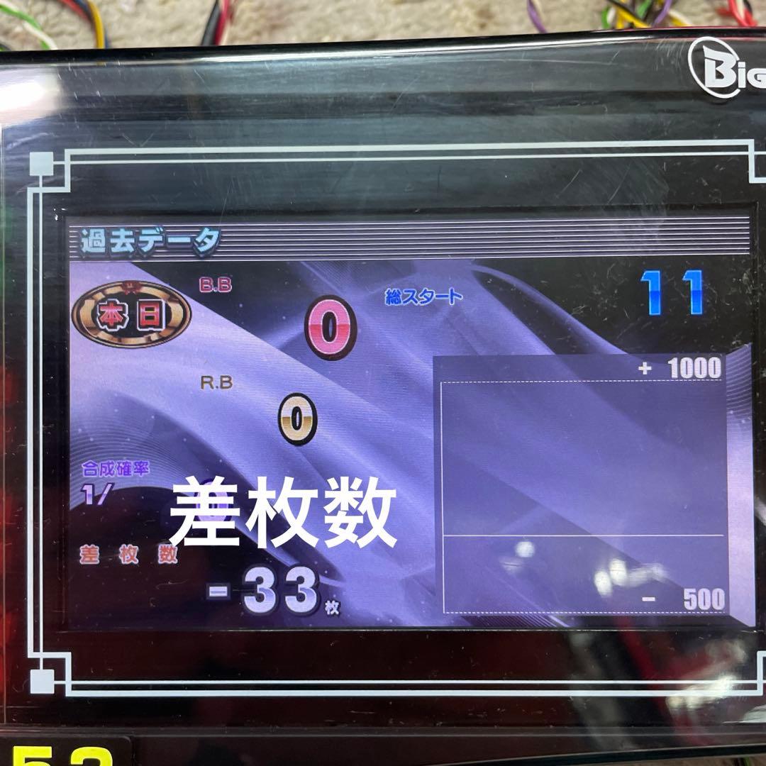 送料込みone Aビッグウォーズ5インチ差枚数、スランプグラフ付8ピンかぷらー付