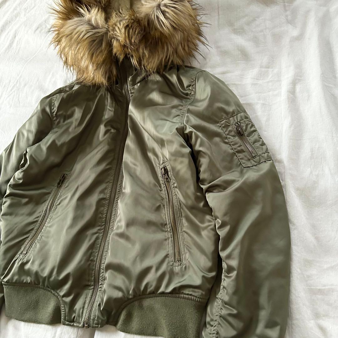 n2b archive fur jacket ma-1 y2k 短丈 00s