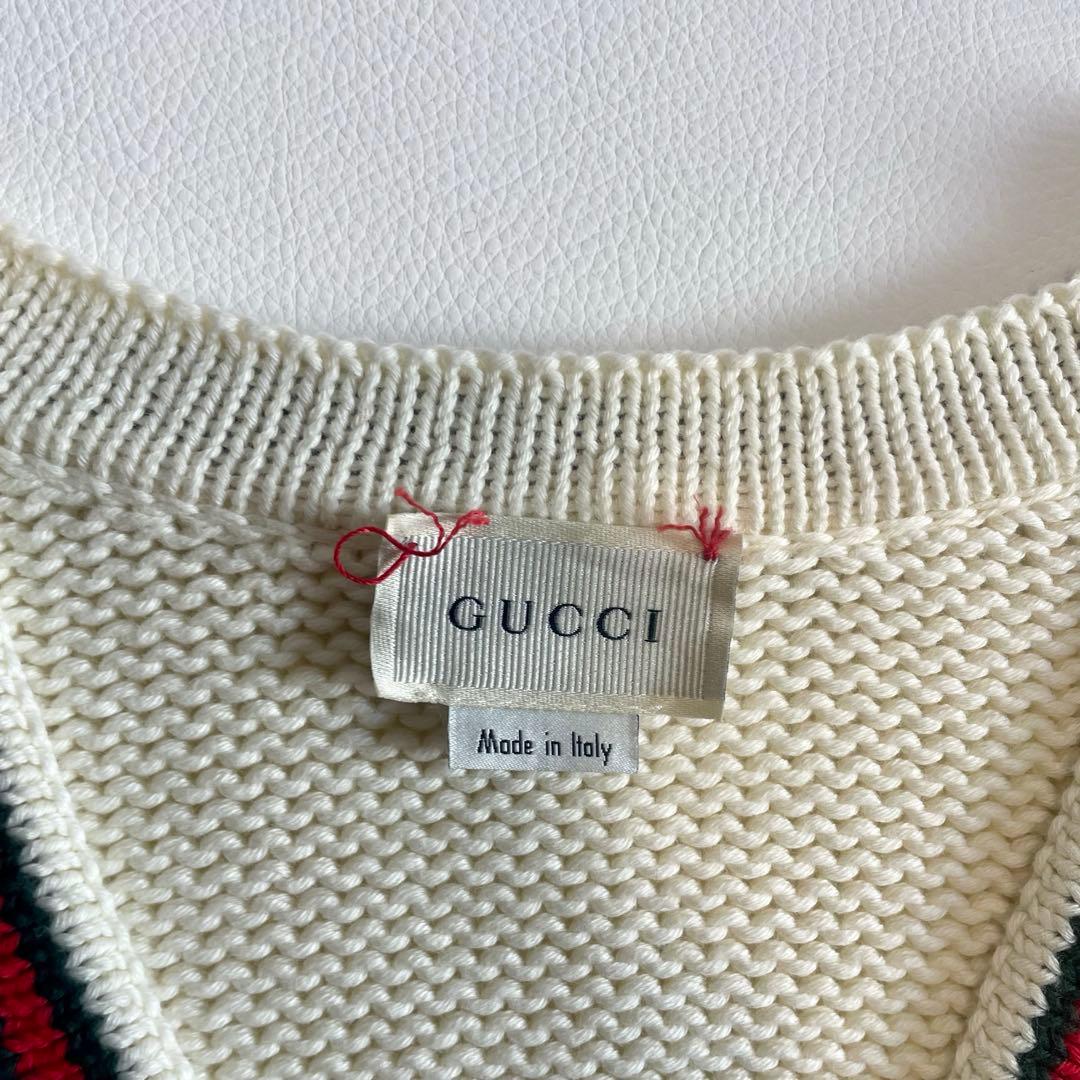 【GUCCI】カーディガン シェリーライン M コットン イタリア製