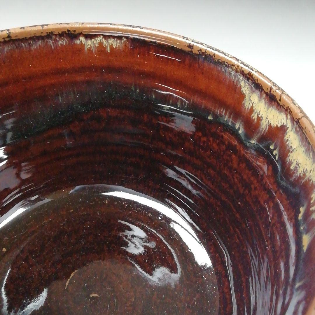 Ｔ１５１　建水　『高取焼』『高取建水』『鬼丸雪山作』　共箱　茶道具