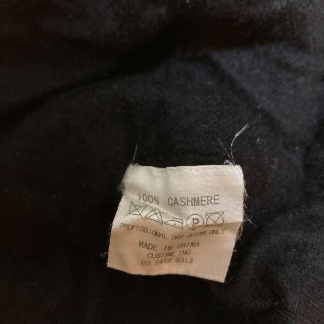 visvim 初期 cashmere knit cap black カシミア