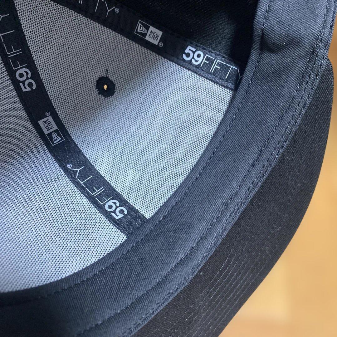 NEW ERA×WIND AND SEA キャップ　7 7/8 ブラック