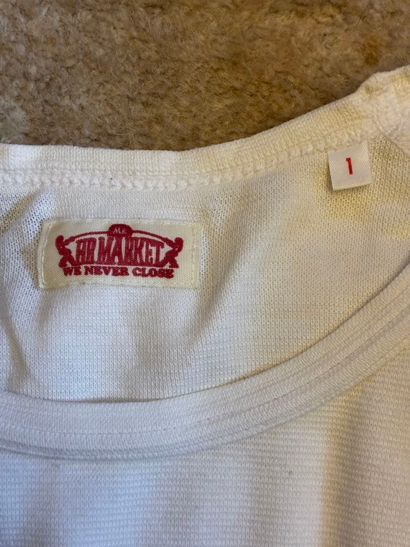 Mr. MARKET フライス長袖Tシャツ 3色セット サイズ1