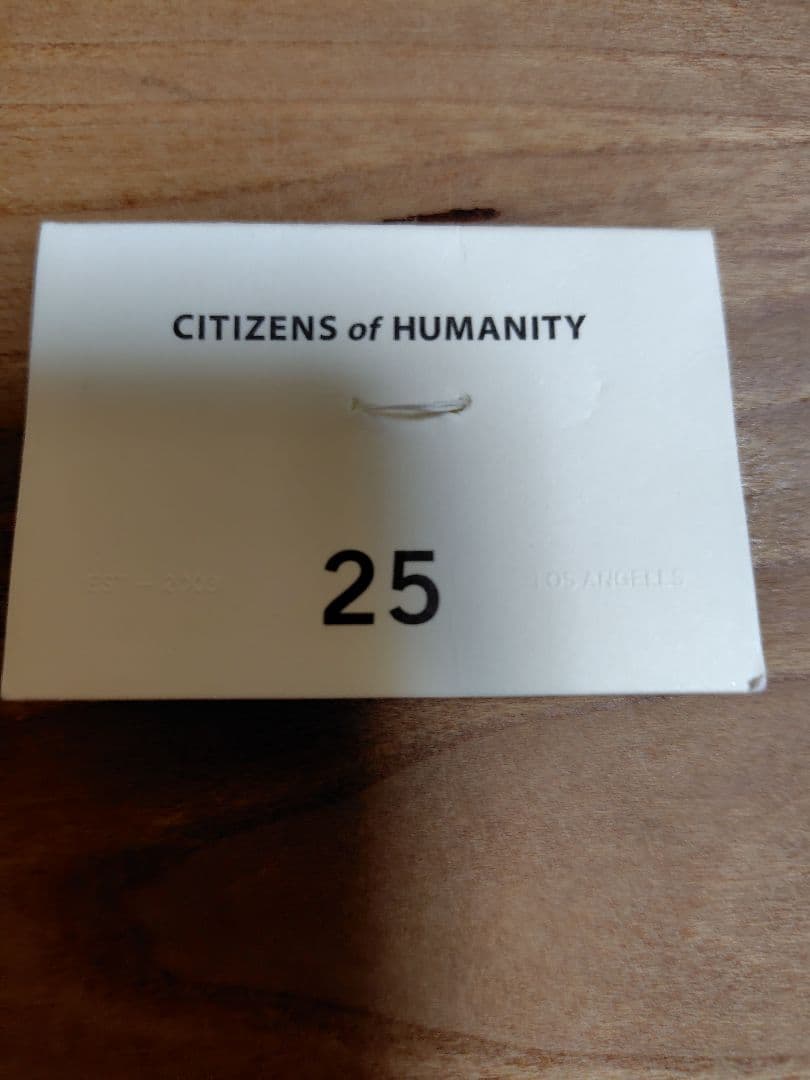 CITIZENSofHUMANITYCホワイト フリンジ裾 ワイドパンツ