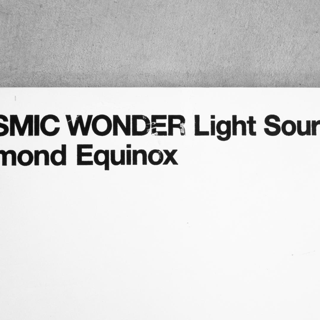 COSMIC WONDER Light Source ホンマタカシ