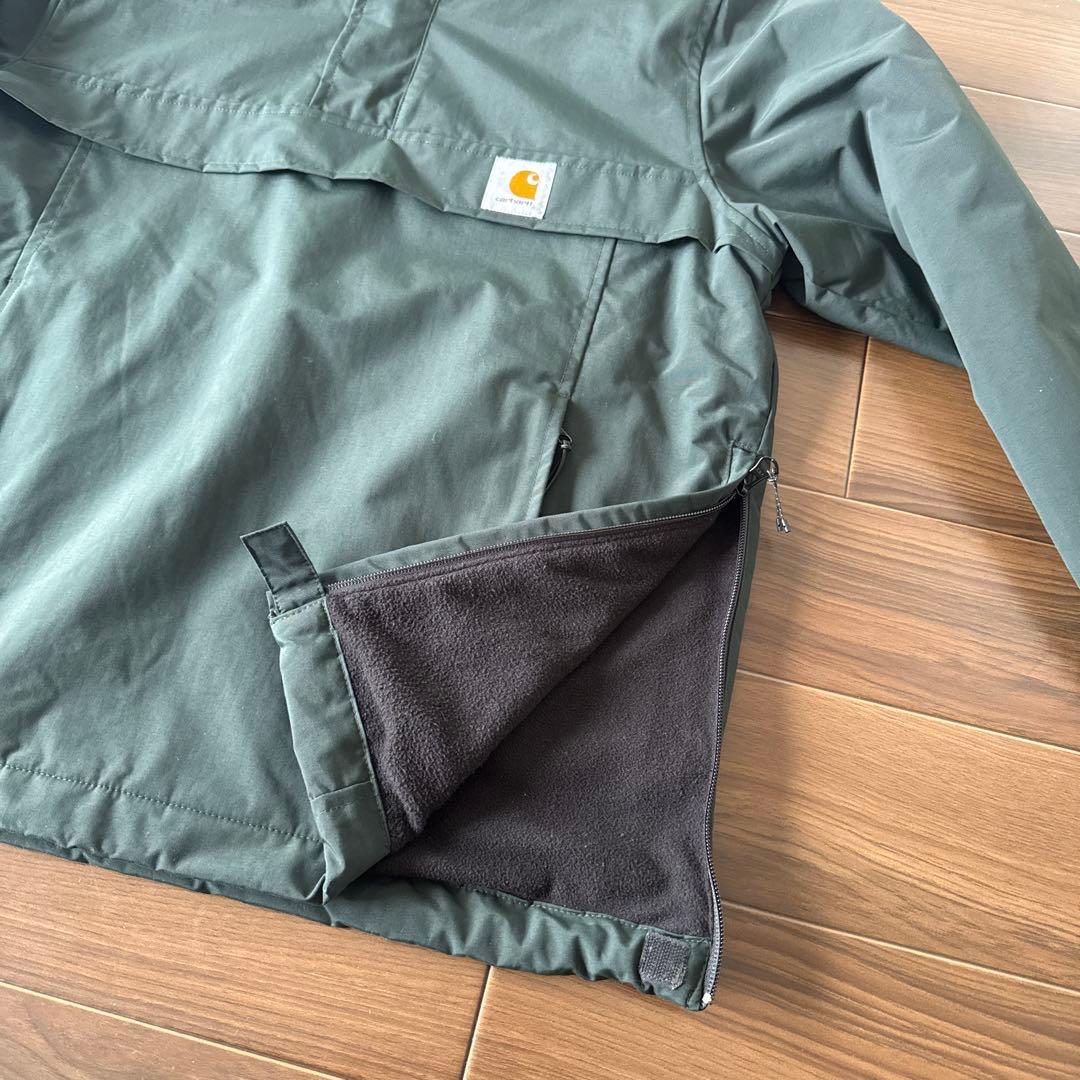 Carhartt ダークグリーン フード付きアノラック s
