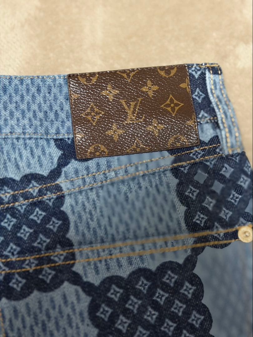 24秋冬 LOUIS VUITTON ダミエ デニムパンツ 季節問わず長く着れる