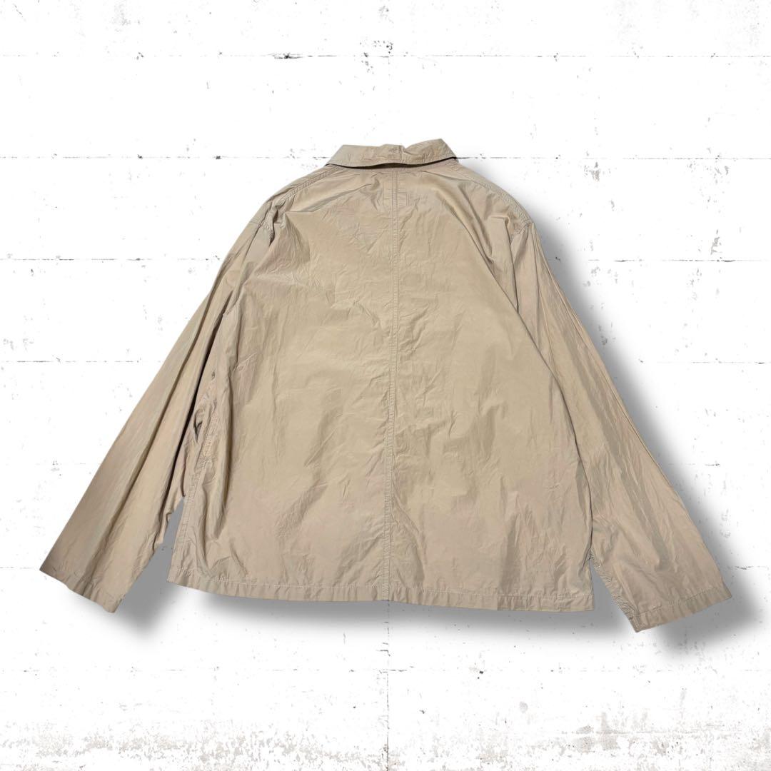 DANTON コットン　ポプリン カバーオール　シャツジャケット　ベージュ XL