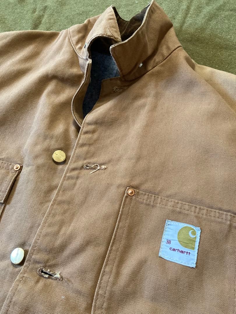 60-70s Carhartt Chore Coat カバーオール 38