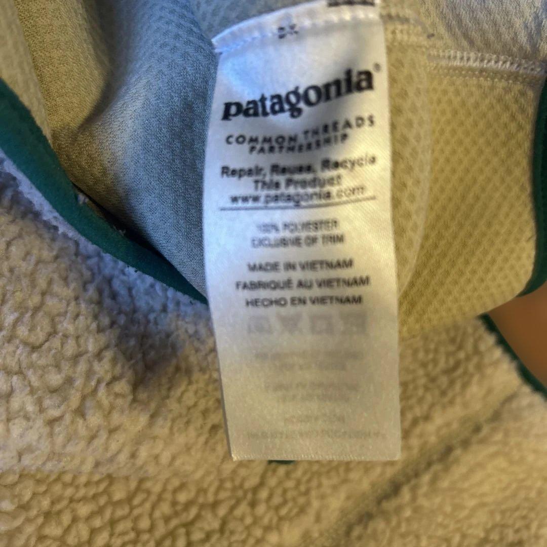 patagonia フリースベスト S /グリーンメンズ