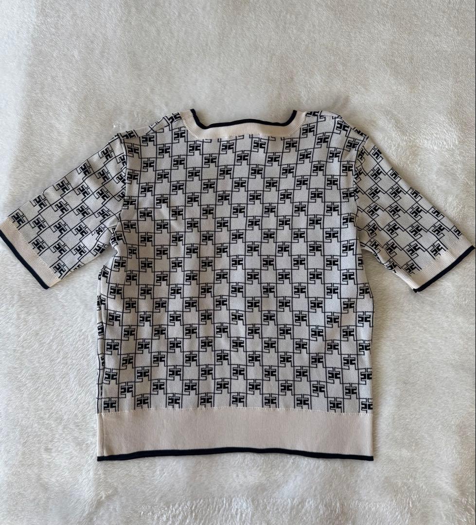 ELISABETTA FRANCHI ロゴニットトップス38