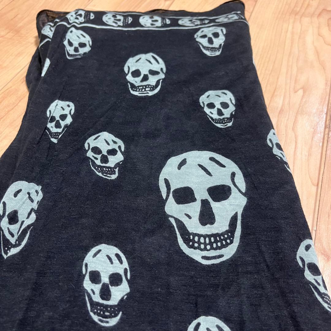 ALEXANDER McQUEEN スカル ストール アレキサンダーマックイーン