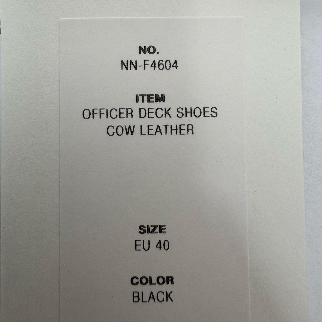 靴 nonnative OFFCER DECK SHOES COW LEATHER