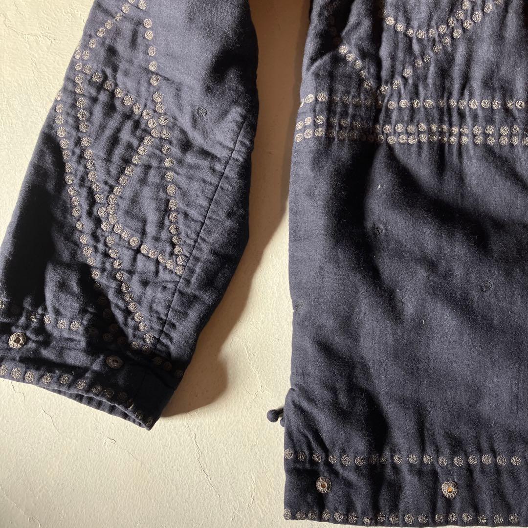 HaaT ISSEY MIYAKE チャイナ 民藝ノーカラージャケット 刺繍