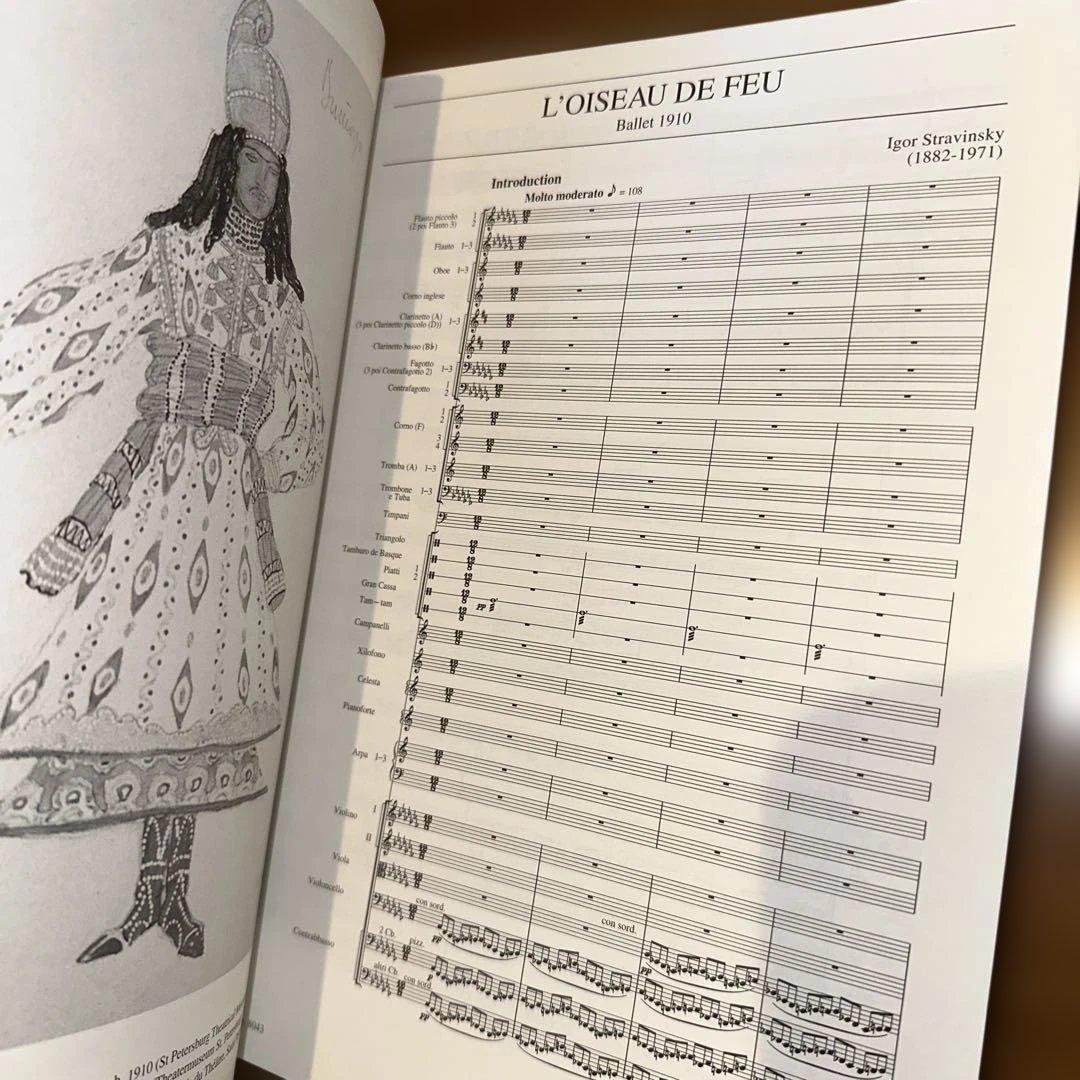 ストラヴィンスキー バレエ「火の鳥」1910年版 スコア